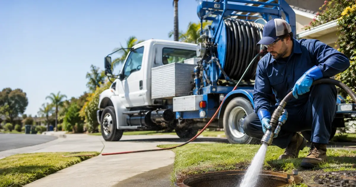 Hydro jet sewer cleaning Lucerne Valley
