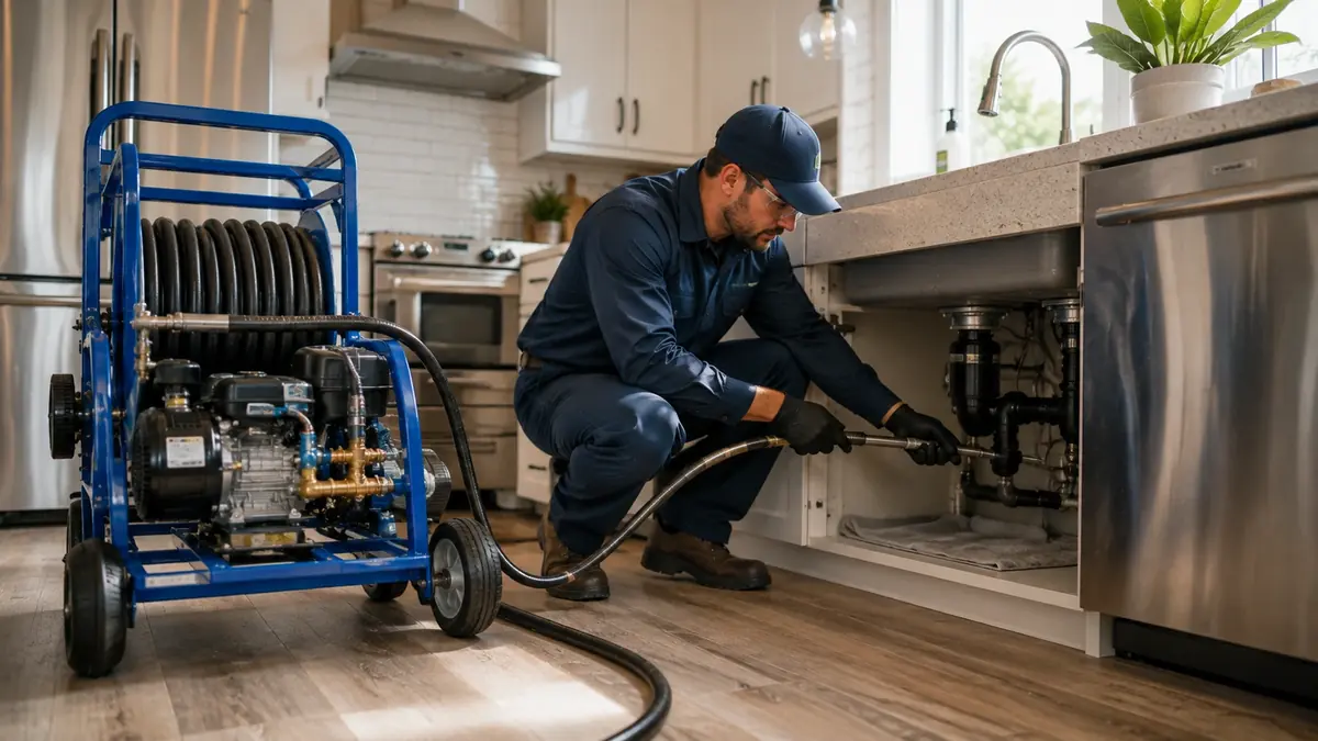 Kitchen Drain Hydro Jetting in Lucerne Valley