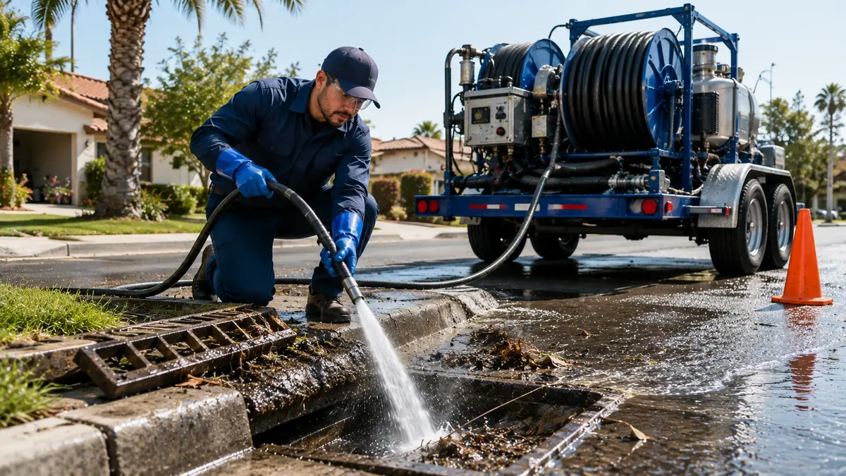 Storm Drain Hydro Jet Cleaning in Lucerne Valley